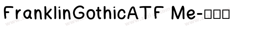 FranklinGothicATF Me字体转换